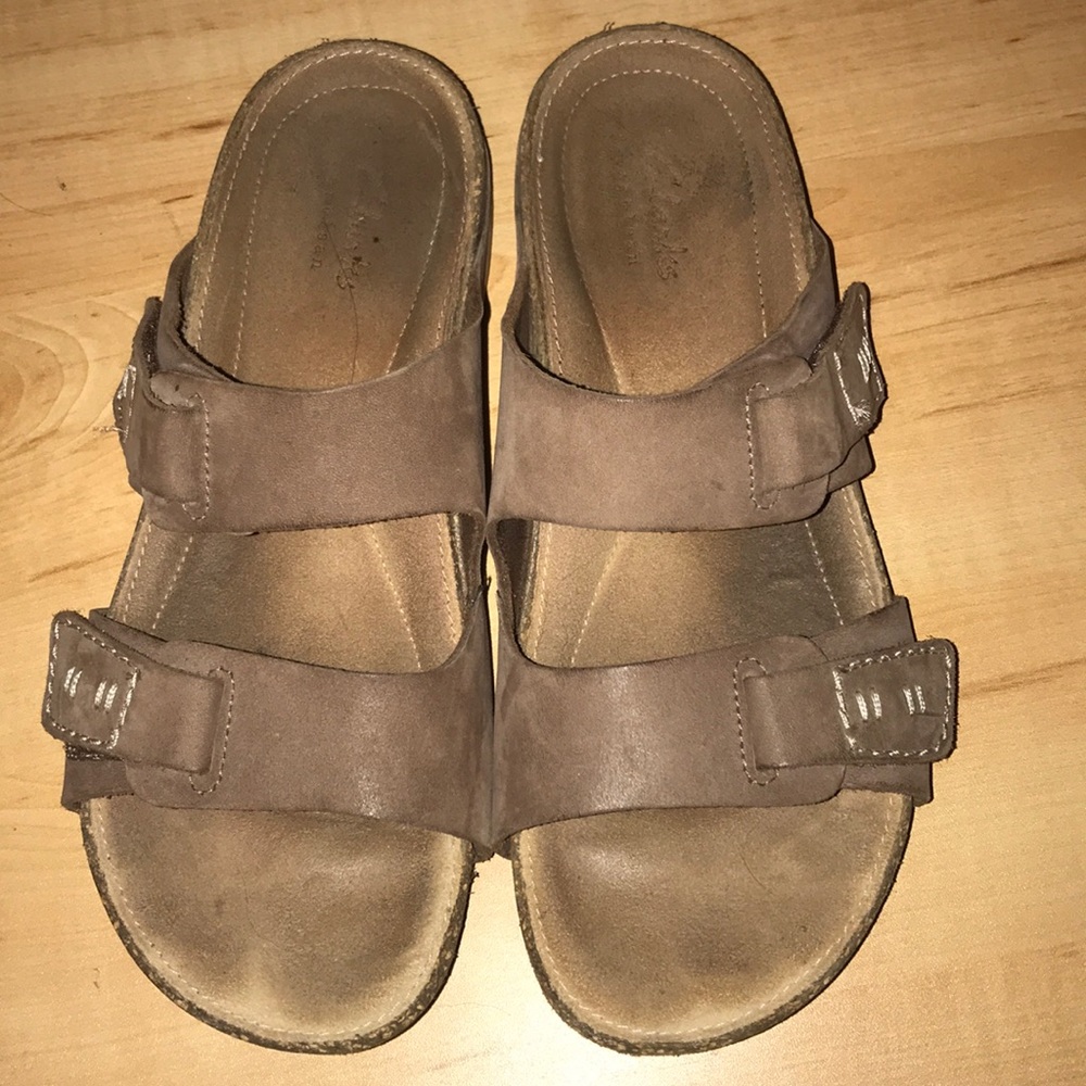 Clark’s velcro strap sandals
